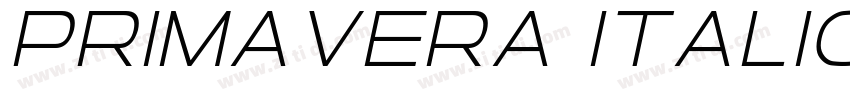 Primavera Italic字体转换